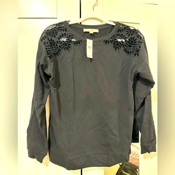 LOFT black long sleeve shirt - Picture 3 of 3